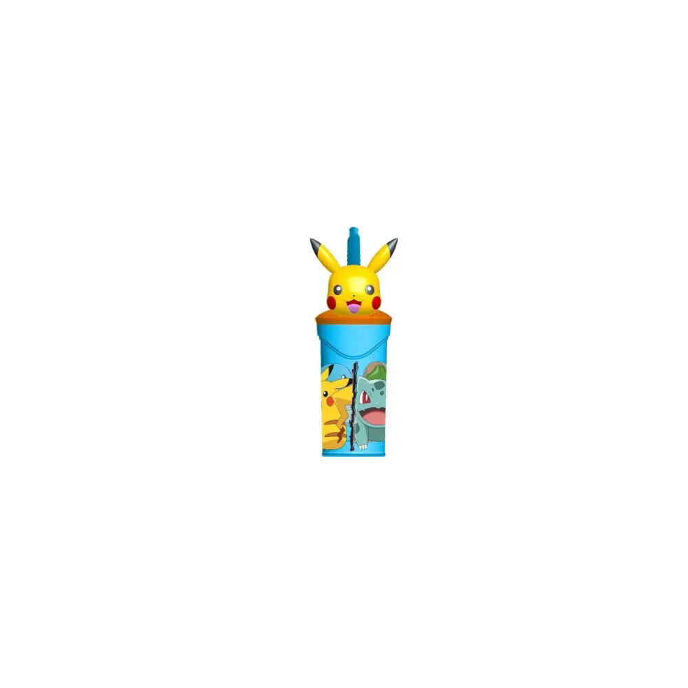Bicchiere Pokemon con Cannuccia Tritan | Generoso Casalinghi