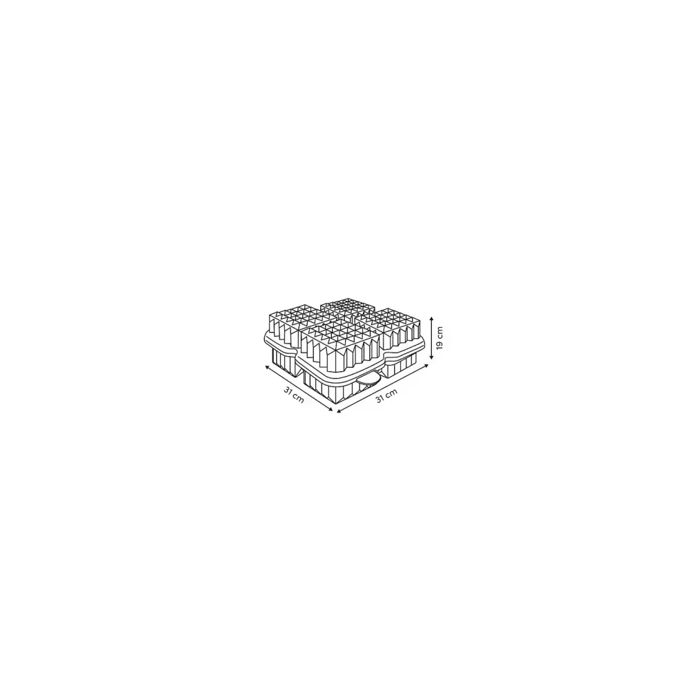 Formaghiaccio in Silicone 4 Cubi Stampo Ghiaccio | Generoso