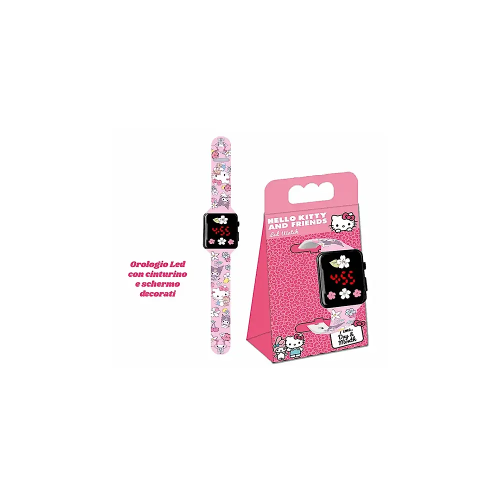 Orologio LED Hello Kitty con Luci per Bambina | Generoso