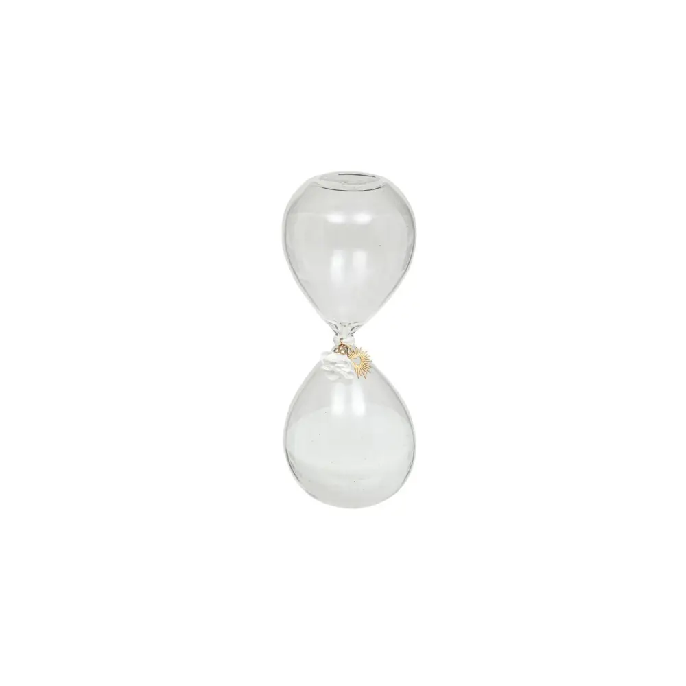 Clessidra in Vetro Floral 20 cm Atmosphera | Generoso Casalinghi