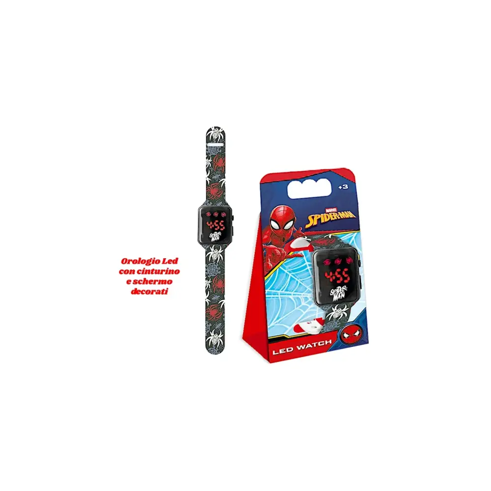 Orologio LED Spiderman con Luci per Bambini | Generoso