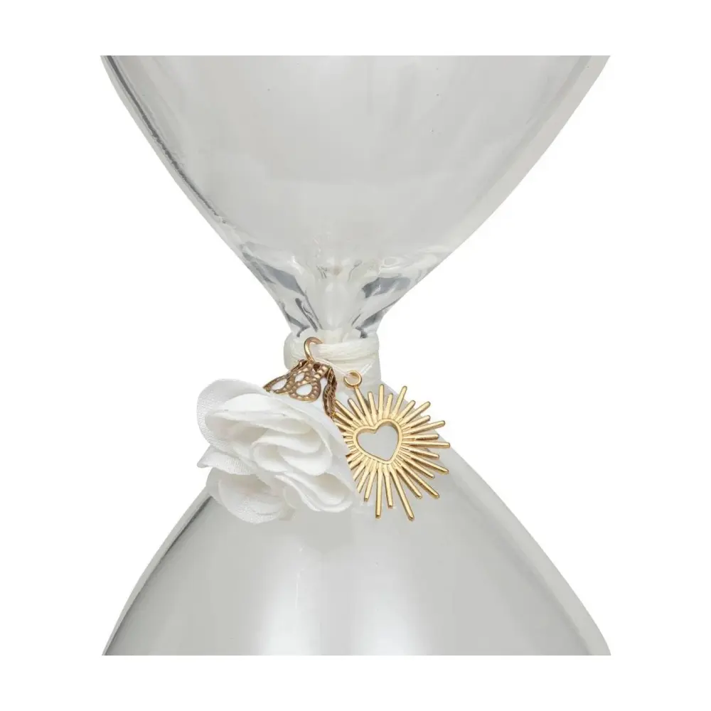 Clessidra in Vetro Floral 20 cm Atmosphera | Generoso Casalinghi
