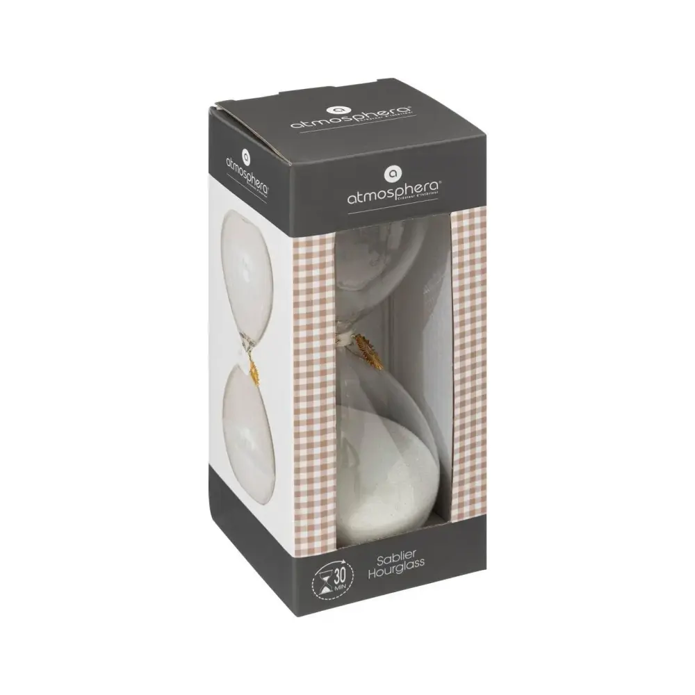 Clessidra in Vetro Floral 20 cm Atmosphera | Generoso Casalinghi