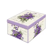 Bauletto Organizer Profumato Violette con Coperchio | Generoso