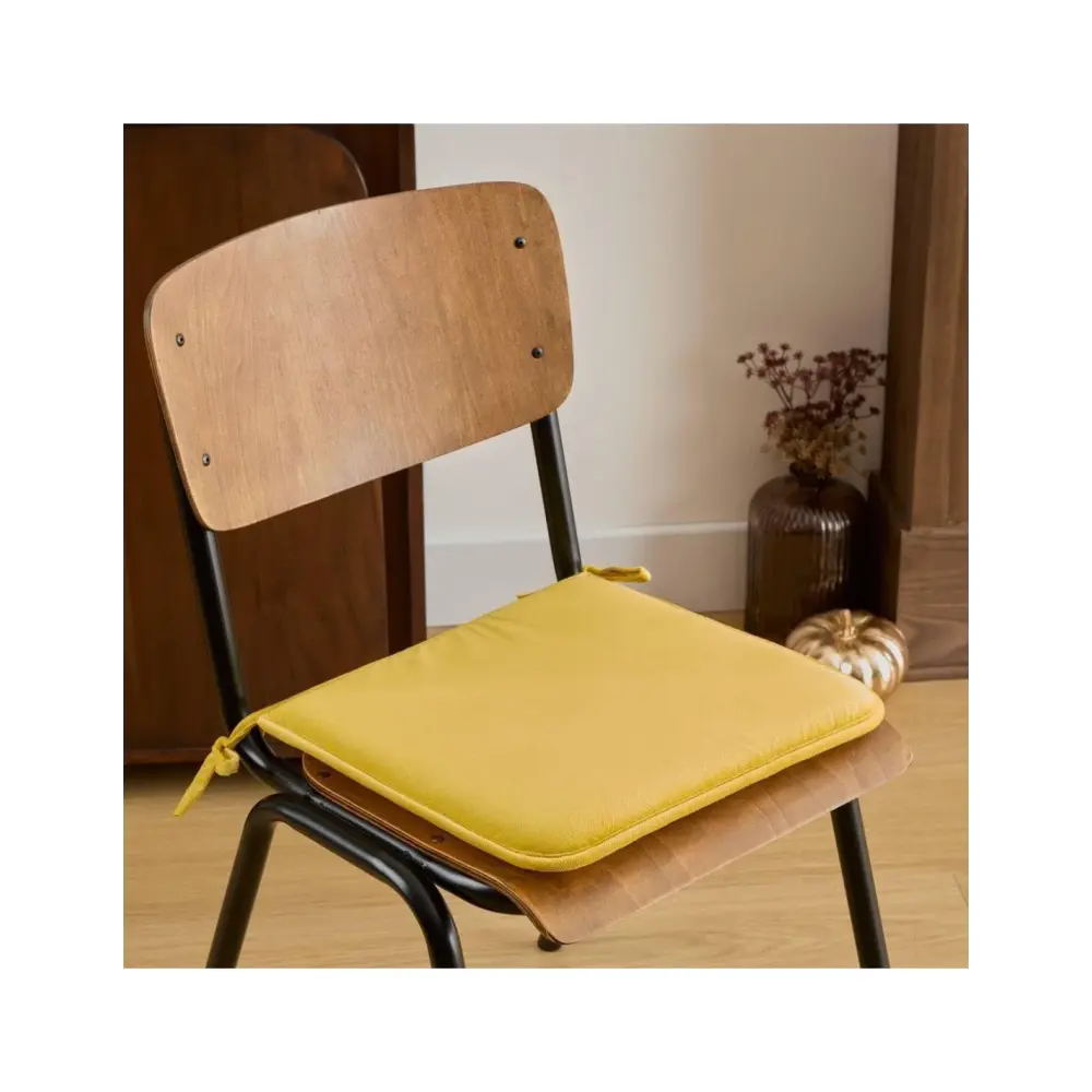 Cuscino Sedia Lilou Atmosphera 38x38 cm Ocra | Generoso