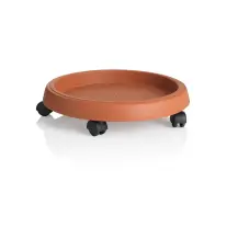 Sottovaso con Ruote Terracotta 30 cm Bama | Generoso Casalinghi