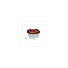 Set 7 Contenitori Quadrati 5 Five | Generoso Casalinghi