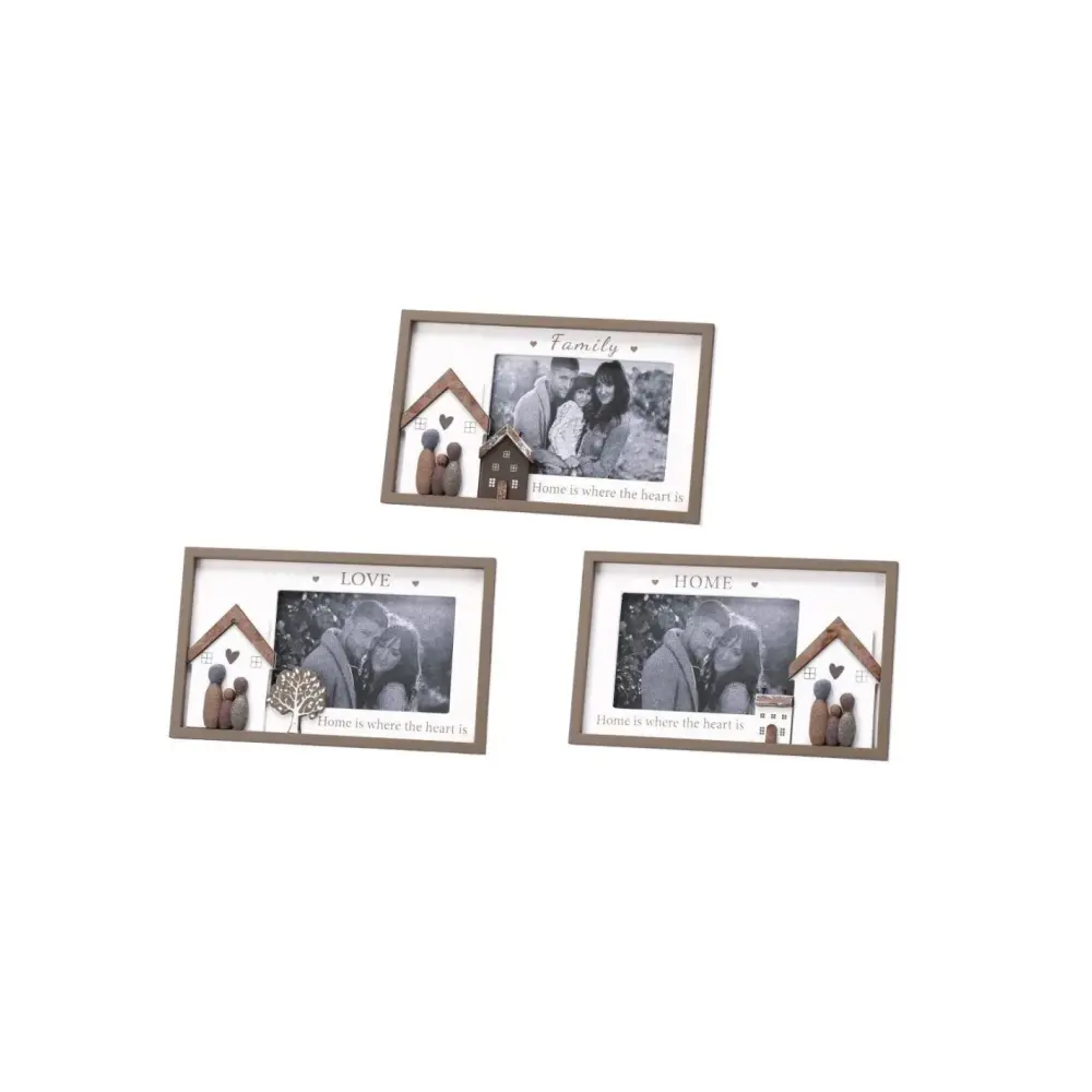 Portafoto MDF Family Home 24,5x15 cm Star | Generoso Casalinghi