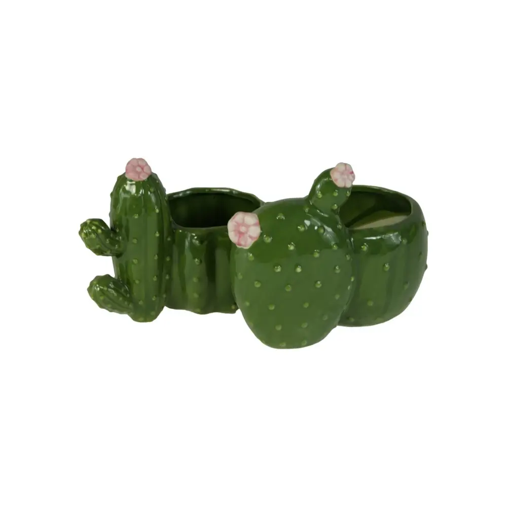 Vasetto Cactus Verde in Ceramica | Generoso Casalinghi