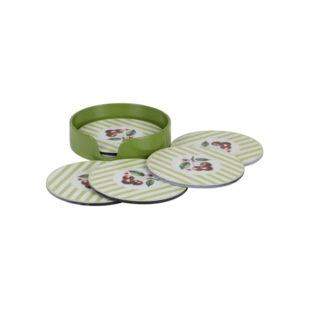 Set 6 Sottobicchieri Ciliege 10 cm New Bi | Generoso Casalinghi