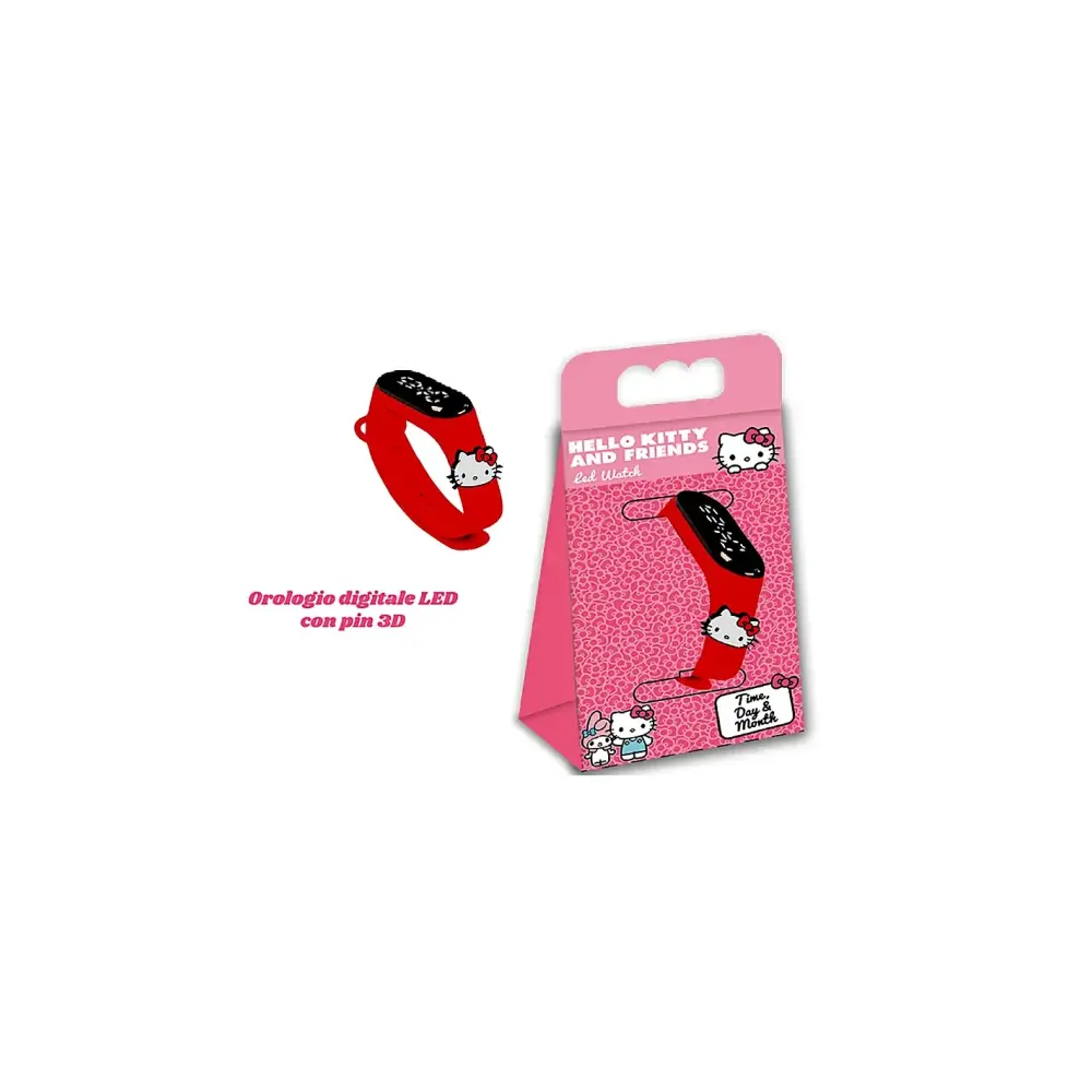 Orologio LED Hello Kitty con Pin 3D | Generoso Casalinghi