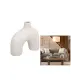 Vaso Asy Ceramica Sabbiata Bianco 18 cm