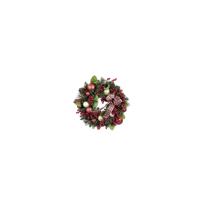 Corona Natale Flora 60 cm Bacche Rosse | Generoso Casalinghi