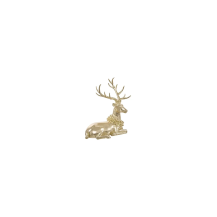 Figura Renna Resina Dorata 25 cm Feeric | Generoso Casalinghi