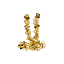 Ghirlanda Natale Sfere Oro 180 cm PVC New Bi