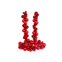 Ghirlanda Natale Sfere Rosse 180 cm PVC New Bi