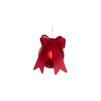Sfera Rossa PVC 25 cm Fiocco Rosso New Bi | Generoso Casalinghi