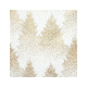 Tovaglia Natale Bianca Abeti Oro 140x360 cm Feeric