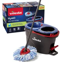 Vileda H2PrO Spin Mop System – Sistema Lavapavimenti con Secchio a Due Serbatoi