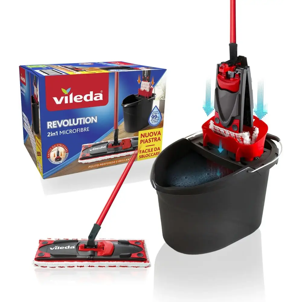 Vileda Revolution Box sistema lavapavimenti piastra piatta
