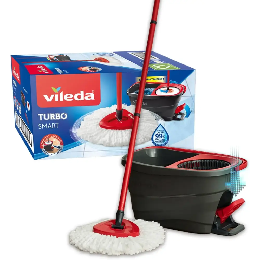Vileda Turbo Smart lavapavimenti con centrifuga a pedale