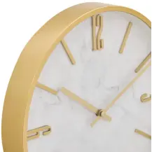 Orologio da Parete Nathalie Oro Effetto Marmo