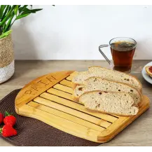 Tagliere per Pane in Bambù 34x26 cm con Raccoglibriciole | 5FIVE