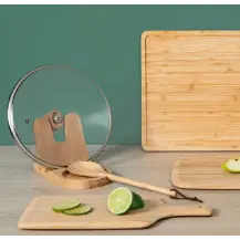 Tagliere con Manico in Bambù
