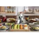 Mandolina Verticale Brava Spring 5 in 1 – Affettatrice Regolabile con Lama in Acciaio Inox