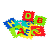 Tappetone Puzzle 9 Mattonelle Alfabeto