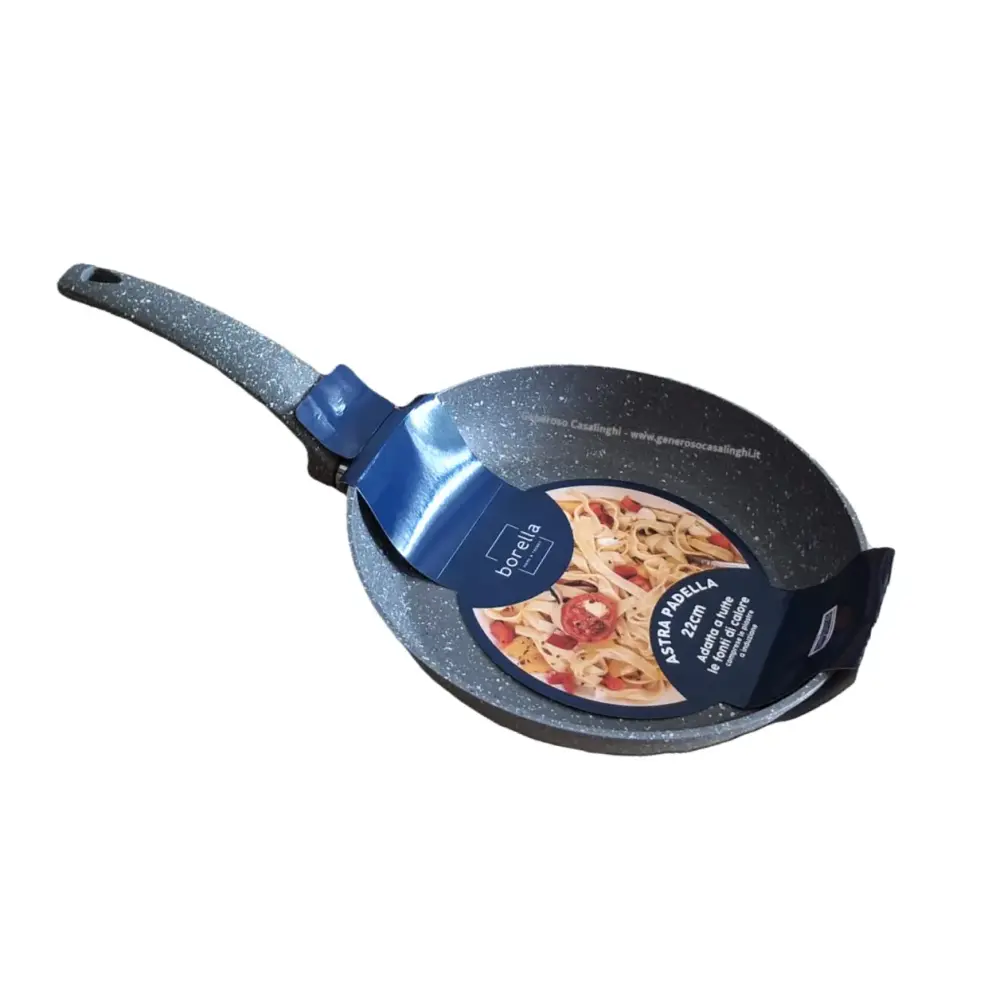 Padella Astra 22 cm per Induzione – Alluminio Forgiato Effetto Pietra Antiaderente