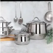 Barazzoni Mediterranea Batteria Pentole 24 Pezzi Acciaio Inox 18/10 Induzione