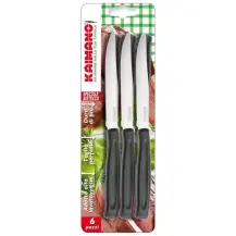 Kaimano Dinamik Set 6 Coltelli da Bistecca Acciaio Inox 6 Pezzi | Coltelli Tavola