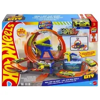 Hot Wheels City Mega Pista Autolavaggio con Loop da 25 cm