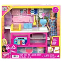 Barbie Playset Caffetteria HJY19 con 18 Accessori per Bambini 5+ Anni