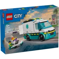 LEGO City Ambulanza di Emergenza 60451 con minifigure