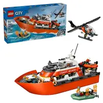 LEGO City 60504 Motoscafo di Soccorso ed Elicottero della Guardia Costiera