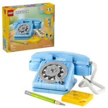 LEGO Creator 3in1 31174 Telefono Retrò con Disco di Selezione Rotante