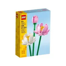LEGO Botanicals 40647 Fiori di Loto, Fiori Finti per Bambini 8+