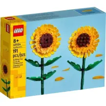 LEGO Botanicals 40524 Girasoli, Fiori Finti per Bambini 8+
