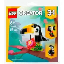 LEGO Creator 3-in-1 Tucano Tropicale 30688, 59 pezzi