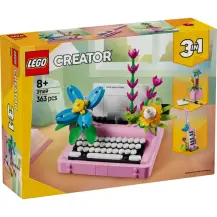 LEGO Creator 3 in 1 31169 Macchina da Scrivere con Fiori…