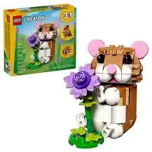 LEGO Creator 31376 3in1 Simpatico Criceto con Fiore Giocattolo…