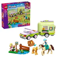 LEGO Friends 42695 Rimorchio per Cavallo e Puledro, con Cavallo
