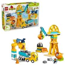 LEGO DUPLO 10476 Cantiere e Veicoli 3 in 1, Gioco Didattico 3+…