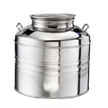 Bidone in acciaio inox 30LT con predisposizione