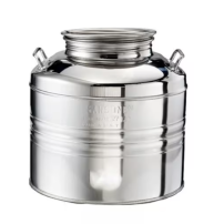 Bidone in acciaio inox 30LT con predisposizione