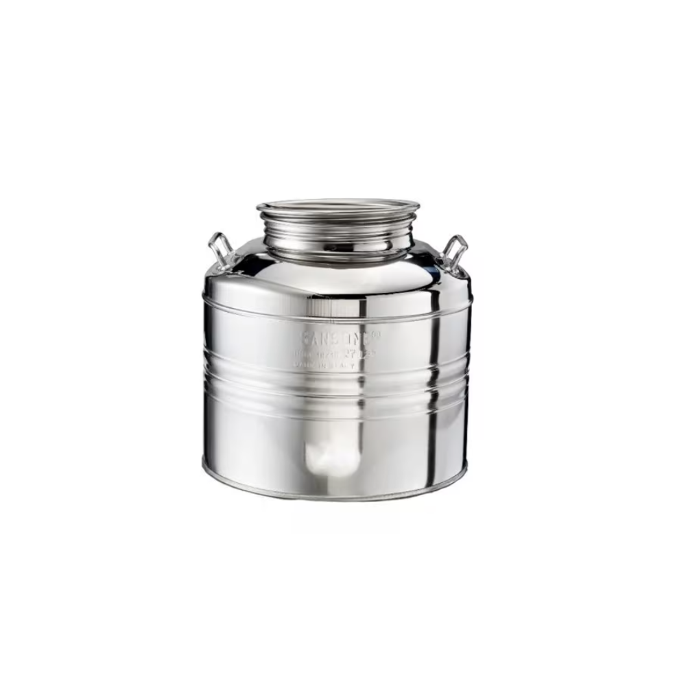 Bidone in acciaio inox 30LT con predisposizione