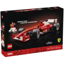 LEGO ICONS 11375 Ferrari F2004 e Michael Schumacher, Modello di…