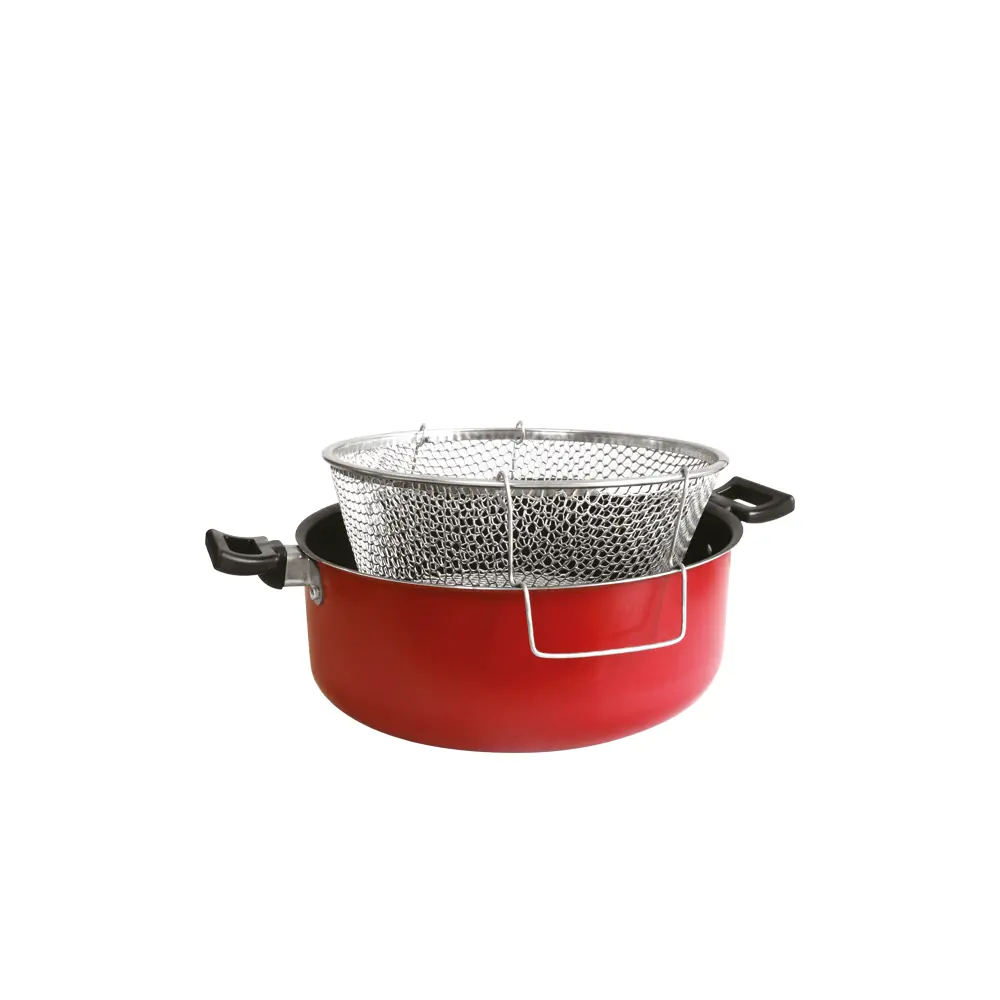 Friggitrice 2 manici Italpent antiaderente 24 cm